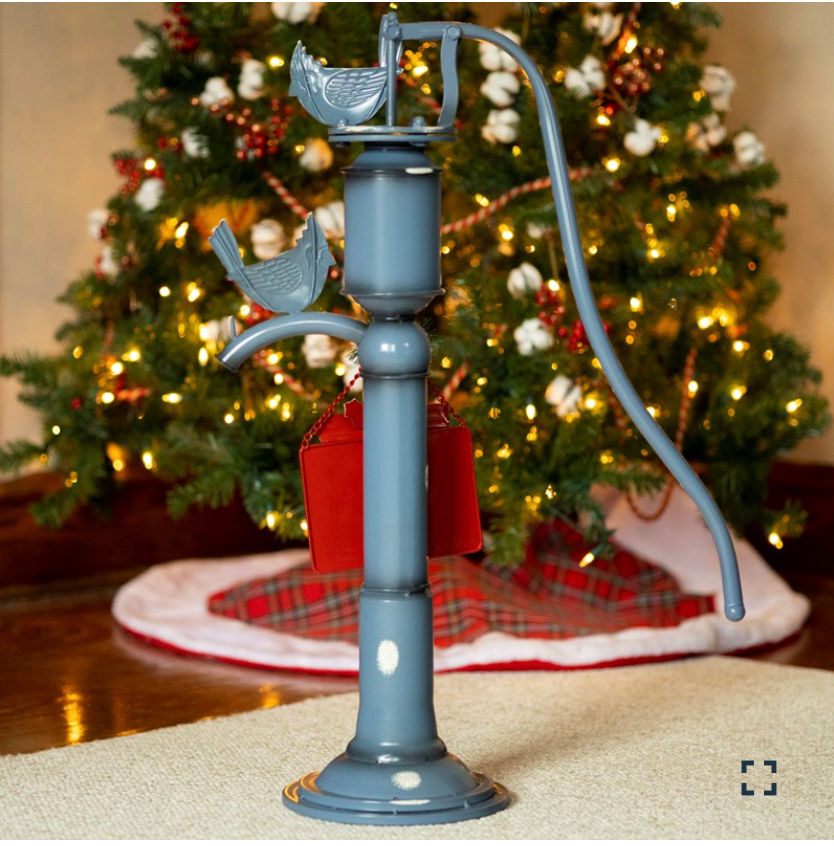 Thumbnail: Old Style Iron Water Pump, Merry Christmas