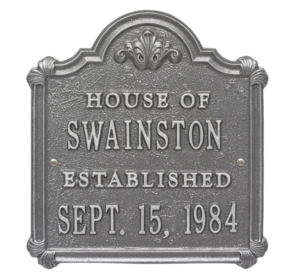 Thumbnail: "Chatham" Anniversary Wedding Personalized Plaque