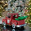 Thumbnail: Iron Christmas Old Style Truck with Tree, antique red