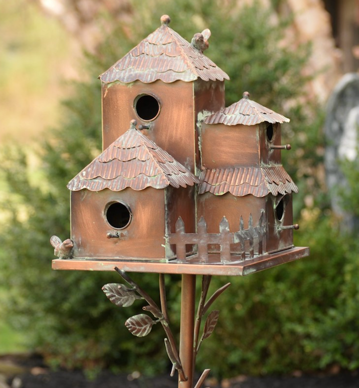 Thumbnail: Country Style Multi-Home Iron Birdhouse Stake "Plumsteadville"
