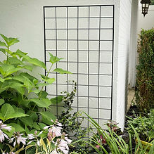 American GardenWorks Narrow Screen Trellis, Black, 64.25"H