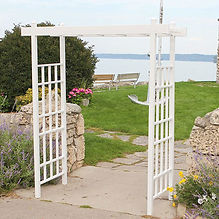 Dura-Trel Bakersfield Arbor, White, 85"H