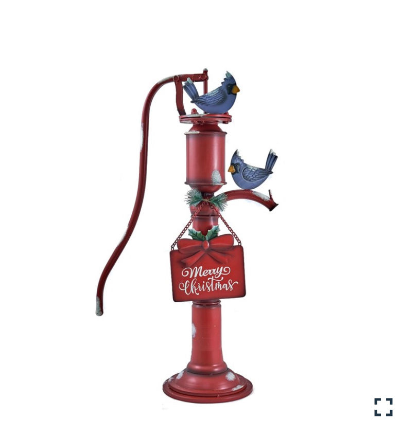Thumbnail: Old Style Iron Water Pump, Merry Christmas