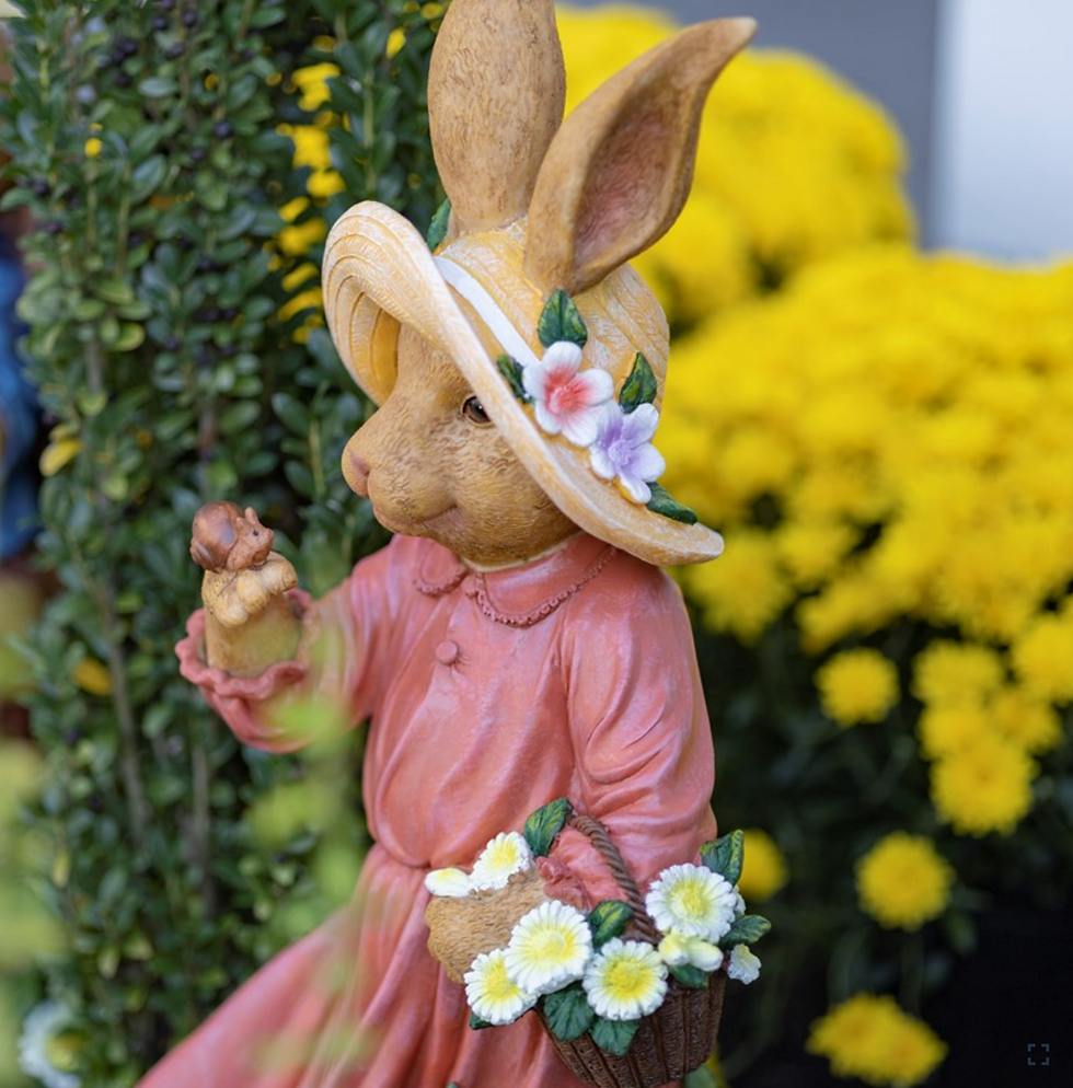 Thumbnail: 25" Tall Magnesium Rabbit Garden Statue