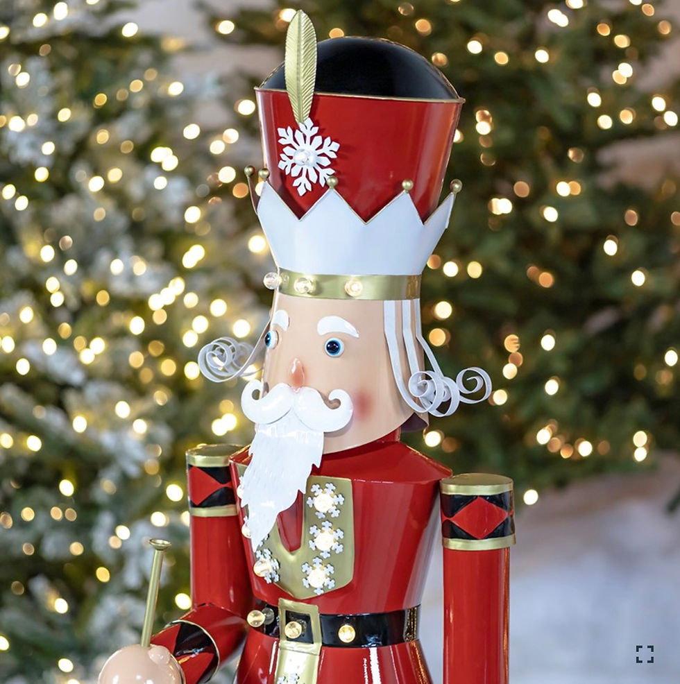 Thumbnail: Iron Christmas Nutcracker with LED Light