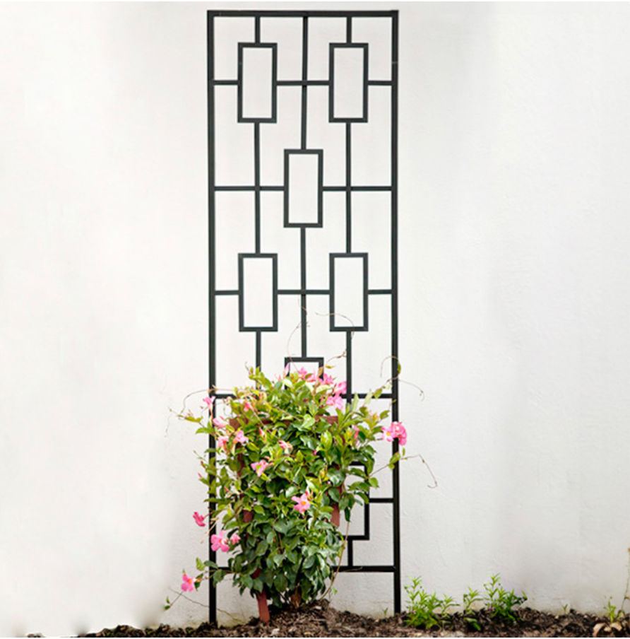 Panacea Contemporary Trellis, Black, 78"H