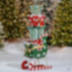 4ft. Tall Large Iron Christmas Sleigh with Presents
