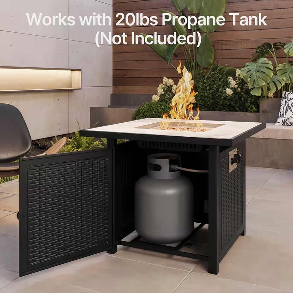 Thumbnail: 30" Propane Fire Pit Table with Lid
