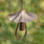 76" Long Antique Bronze Rain Chain with Mushrooms