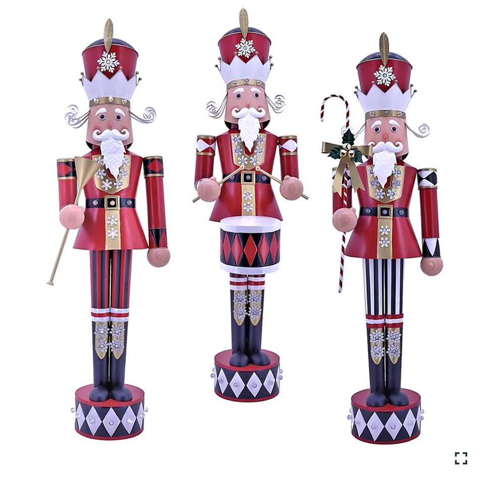 Thumbnail: Iron Christmas Nutcracker with LED Light