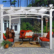 New England Venetian Pergola, White, 10' x 10'