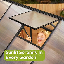 Walk-in Greenhouse with Roof Vent