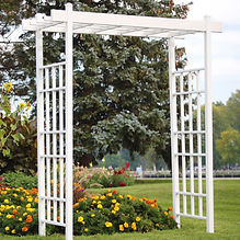 Dura-Trel Bakersfield Arbor, White, 85"H