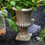 Thumbnail: 20" Tall Vintage Roman Column Urn Planter