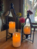 Flameless Candles w/ Remote, set of 3