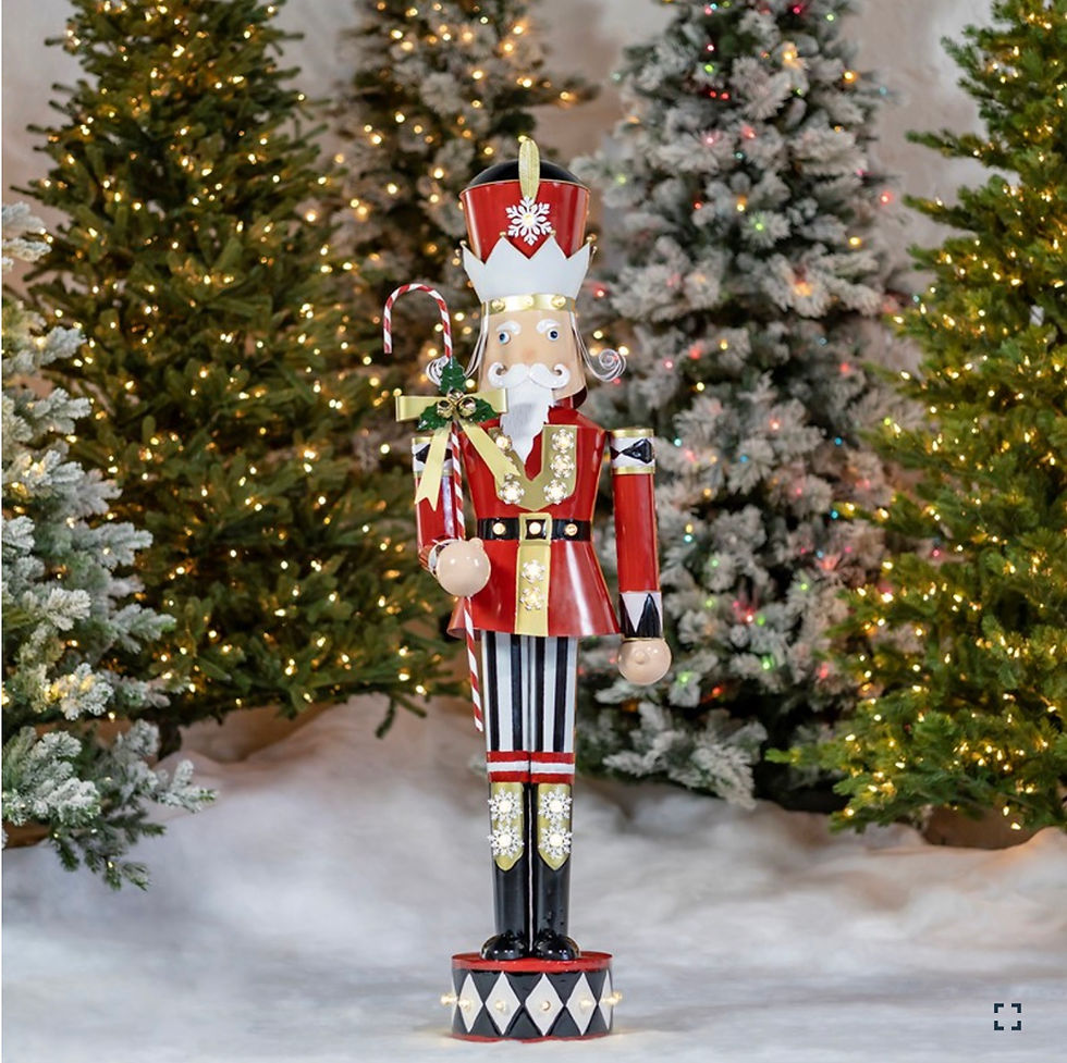 Thumbnail: Iron Christmas Nutcracker with LED Light