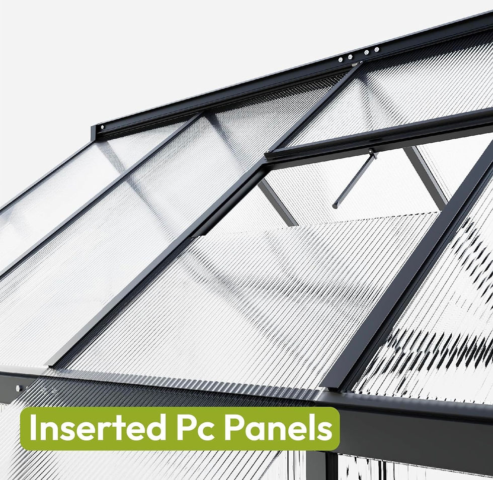 Thumbnail: Walk-in Greenhouse with Roof Vent, panels