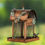 Thumbnail: Hanging Iron Bird Feeder with Antique Copper Finish "Cottage"
