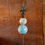 Thumbnail: 51.5" Tall Ceramic Sailor Ball with Finial Iron Garden Stake - Beige/Light Blue