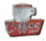 14" x 11.63" LED Hanging "HOT COFFEE" Metal Wall Hanging Sign, Home Decor