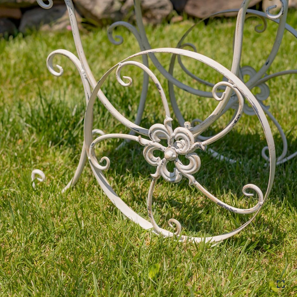 Thumbnail: 32" Tall Metal Garden-Flower Cart, Plant Stand