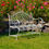 Thumbnail: "Stephania" Victorian Iron Garden Bench, white