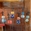 Thumbnail: 51.5" Tall Ceramic Sailor Ball with Finial Iron Garden Stake - Set of Six Assorted