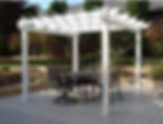 Dura-Trel Kingston Pergola, White, 7' x 7'