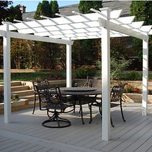 Dura-Trel Kingston Pergola, White, 7' x 7'
