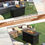 Thumbnail: 42" Propane Fire Pit Table with Lid & Lava Rock, with Cover