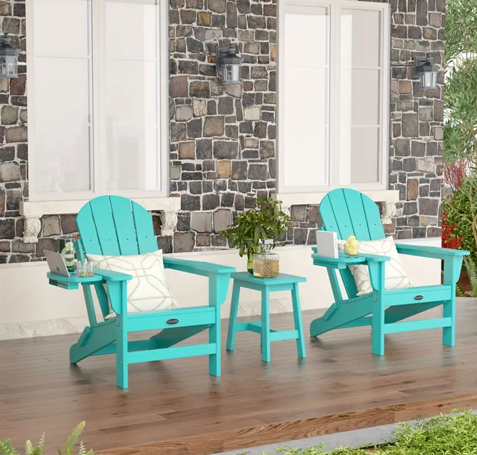 Thumbnail: Folding Adirondack Chairs with Cupholder