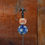 Thumbnail: 51.5" Tall Ceramic Sailor Ball with Finial Iron Garden Stake - Russet/Blue