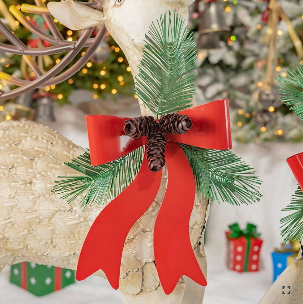 Thumbnail: Reindeer with Pinecone Bows, Set of two 48"