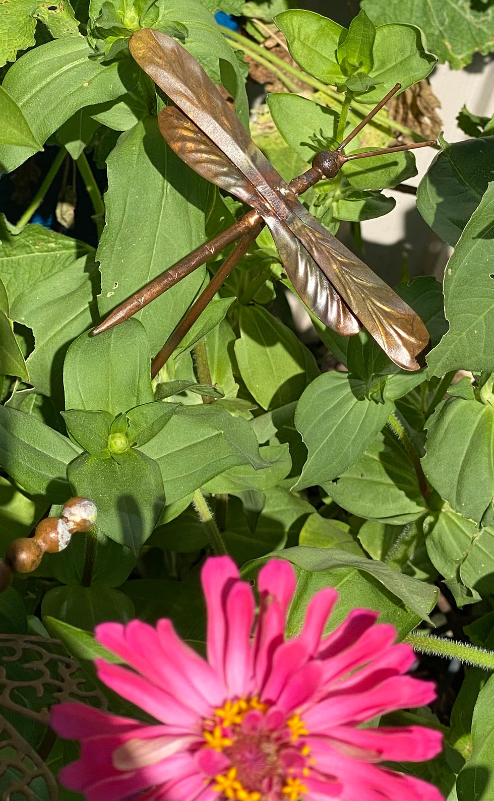 Thumbnail: Flamed Dragonfly Garden Stake