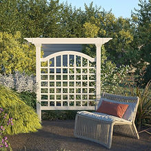 New England Manchester Privacy Trellis, White, 82"H