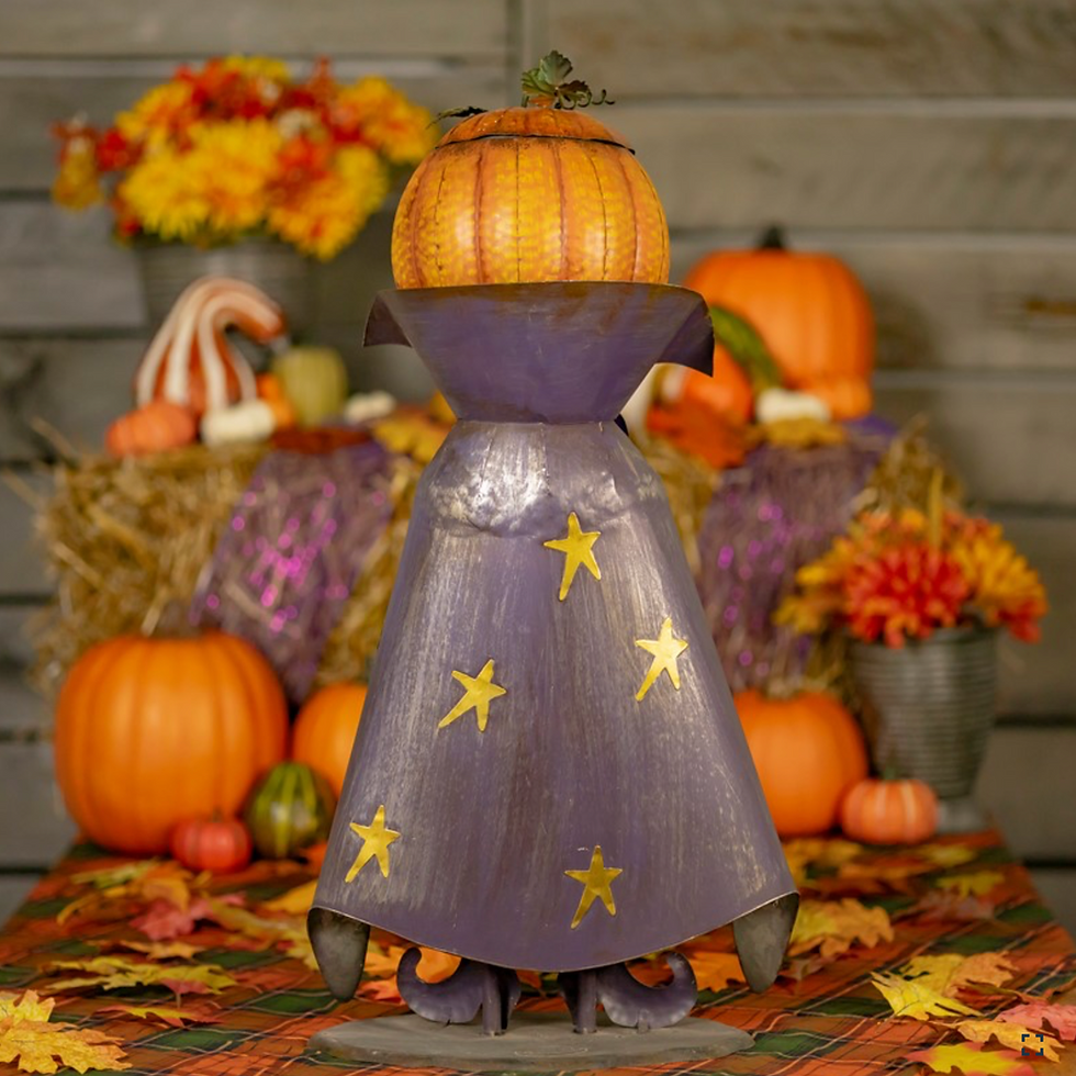 Thumbnail: 27" Tall Big Head Halloween Figurine with Candy Jar, Halloween Decor