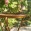 Thumbnail: Shallow Antique Copper Birdbath with Three Leg Stand