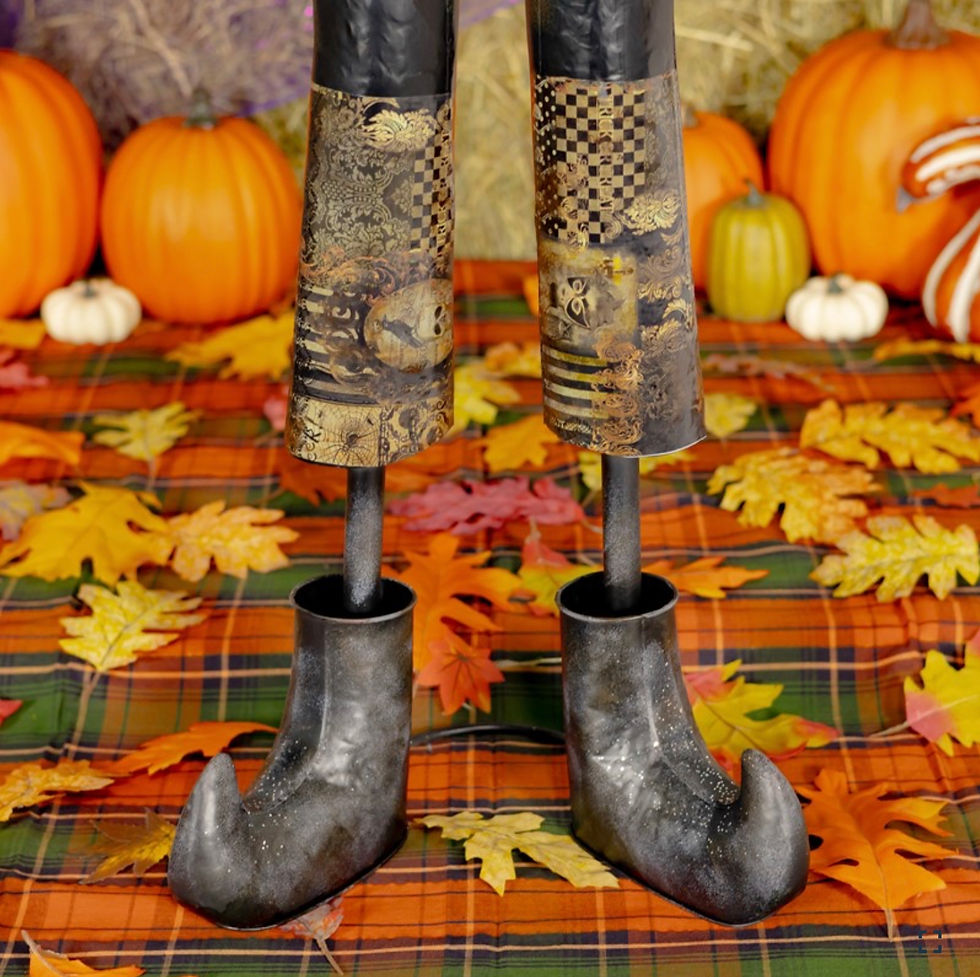 Thumbnail: 56.5" Jack-O-Lantern Gentleman with Basket of Spiders Halloween Decor