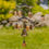 Thumbnail: Metal Hanging Bird Feeder with Toadstool & Bell Accents