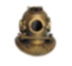 6.5" Tall Metal Diver's Helmet, Home Decor