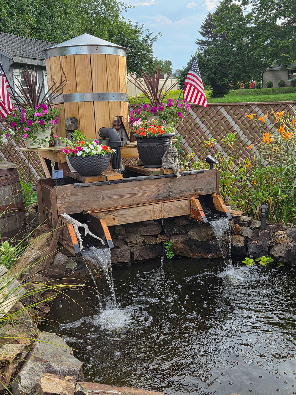 Metal Parts Only -4 ft. Garden Water Tower Small