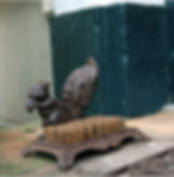 Esschert Design Cast Iron Boot Brush, Squirrel