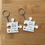 Thumbnail: Personalised Valentine's Day Couple Puzzle Keyring