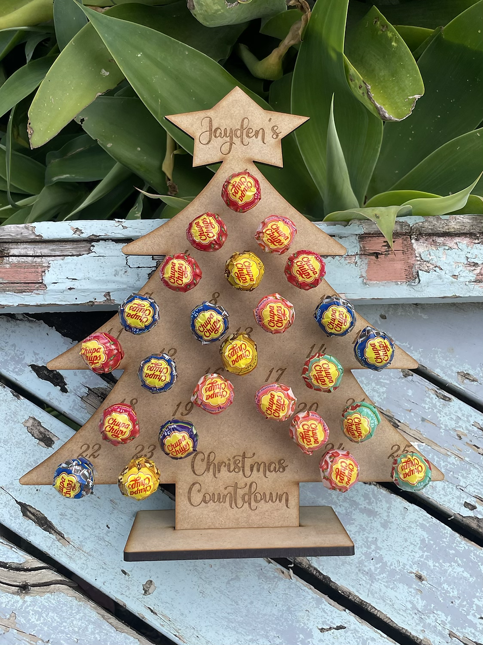 Personalised Lollipop Christmas Advent Calendar
