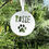 Thumbnail: Personalised Pet PAW PRINT Christmas Tree Ornaments