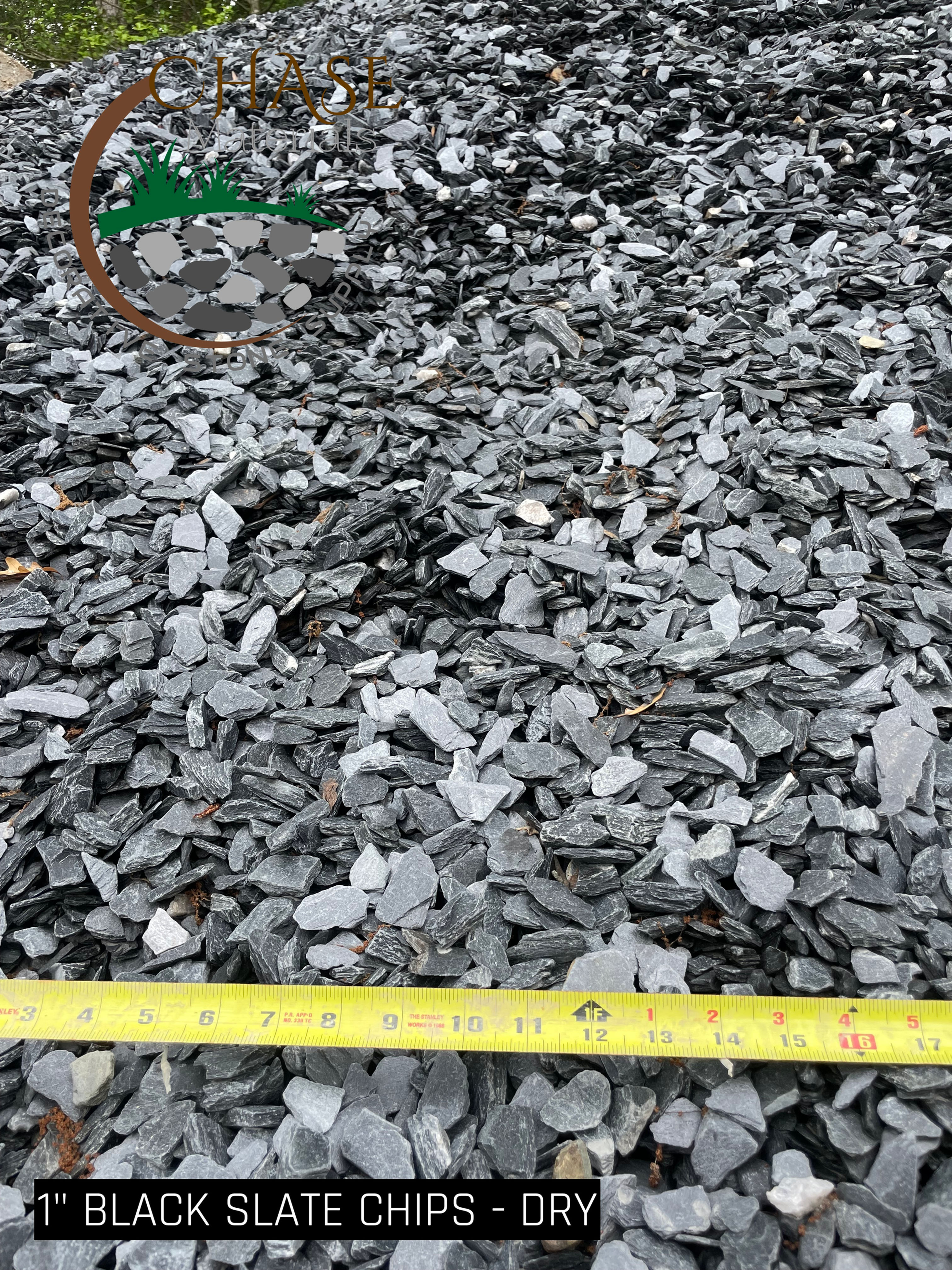 Small Black Slate Chips