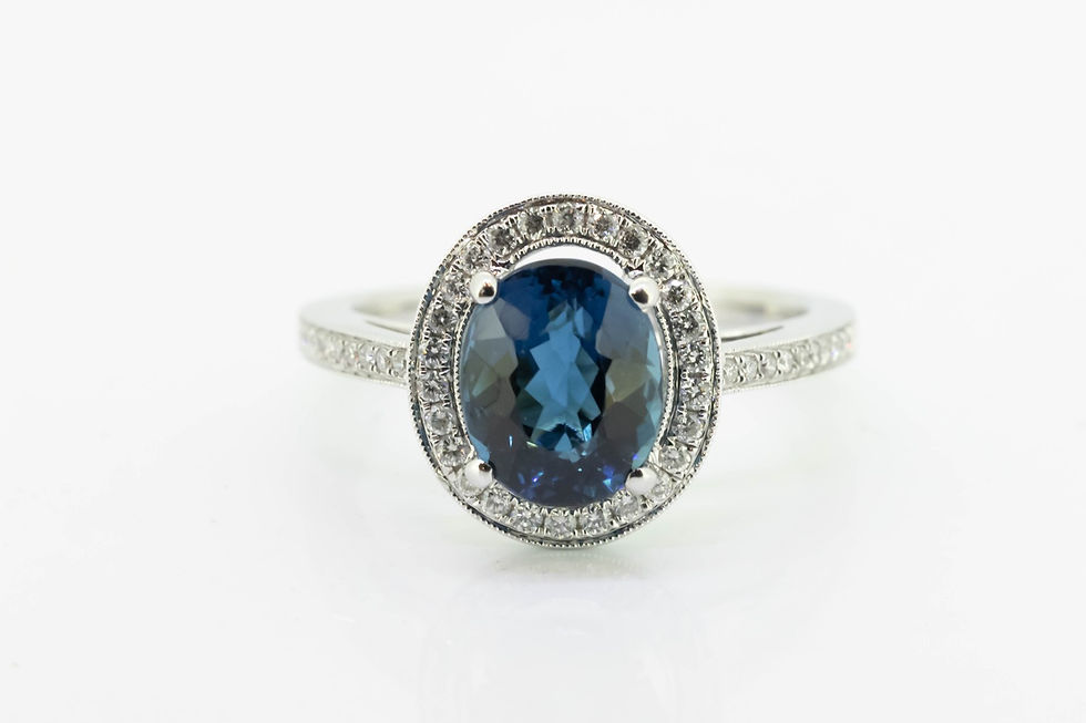 Thumbnail: 2.10ct Blue Tourmaline Ring