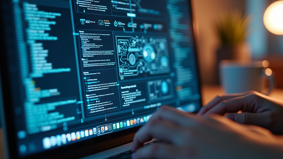 Close-up view of a digital wireframe on a laptop screen during a design collaboration session
