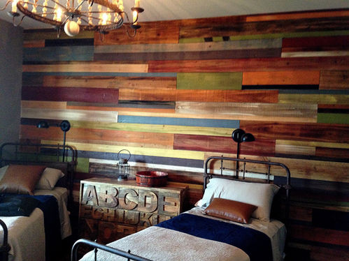 Paint Faux Accent Wall Block Contemporary Modern Paint Colorful