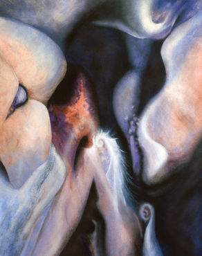 abstract surrealism consciousness painting dream lucid beauty art cosmos science fiction microcosm spiral whisper universe truth sensual soft pastel